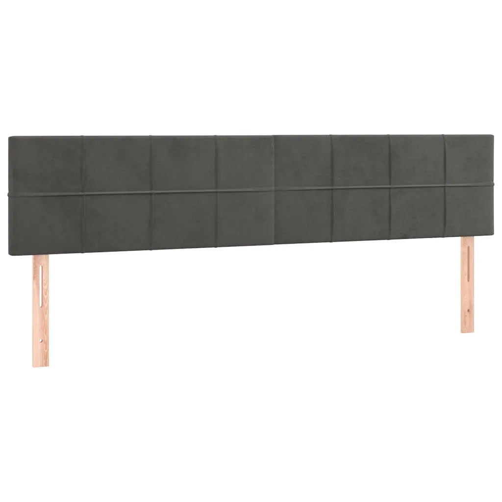 vidaXL Struttura Letto Pouf con Materassi 160x200 cm in Velluto