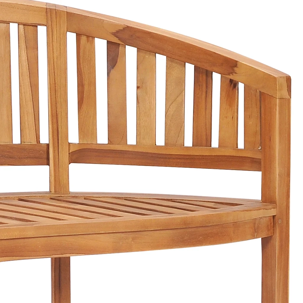 Panchina a Banana 151 cm in Legno Massello di Teak 48021