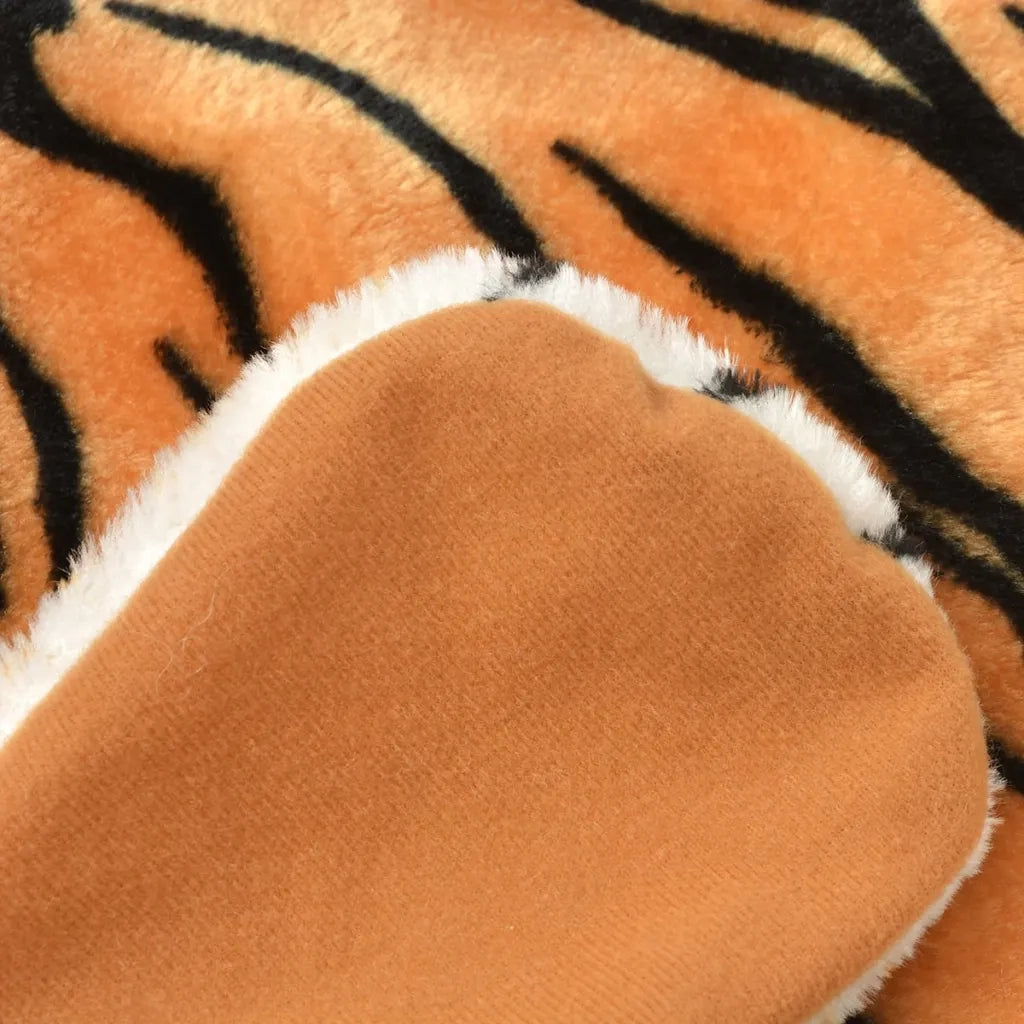 Tappeto del soggiorno | Tappeto di Peluche a Forma di Tigre 144 cm Marrone