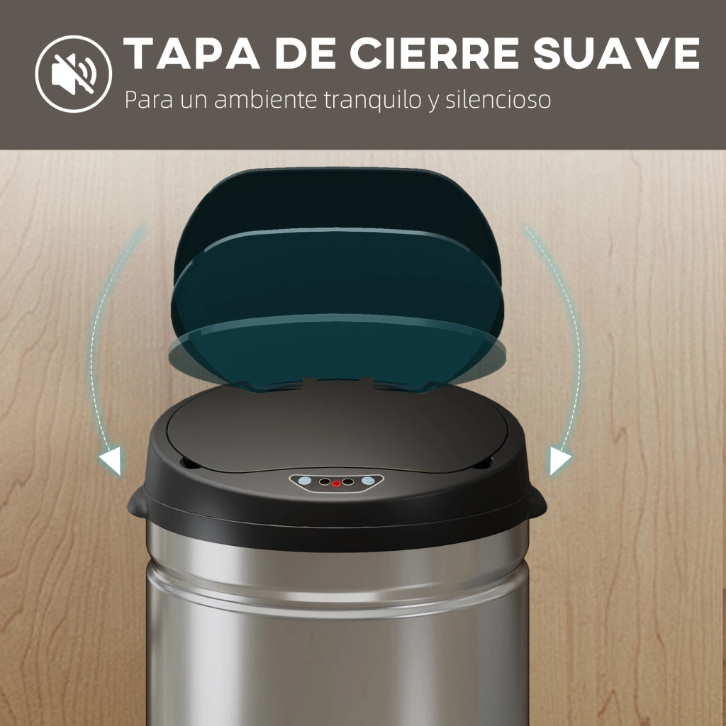Cestino Portarifiuti Cucina 30 L ¨C zephmum ¨C Acero Inox Argento