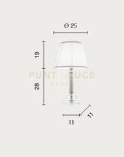 LUME PICCOLO DIDO  1 LUCE FUME' E ORO ATTACCO E14 D.25CM