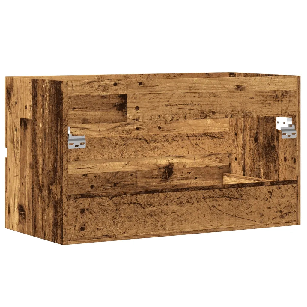 vidaXL Mobile Lavabo Legno Antico 90x38,5x45 cm in Truciolato