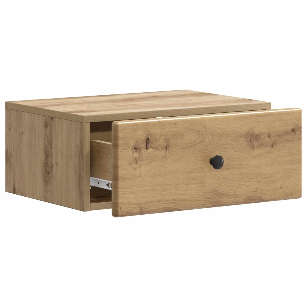 Mobiletto da notte a muro Rovere Artigianale 49 x 34,5 x 20 cm 899143