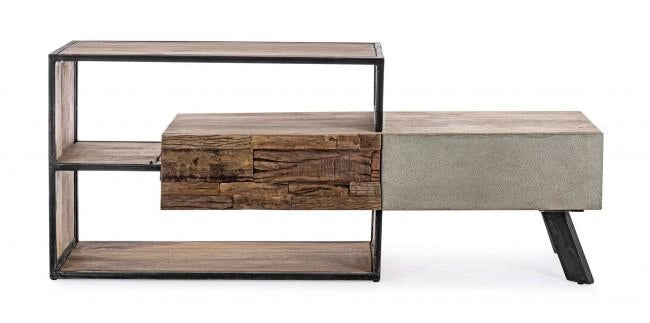 Mobile TV 2 Cassetti 145x40x60 cm in Legno