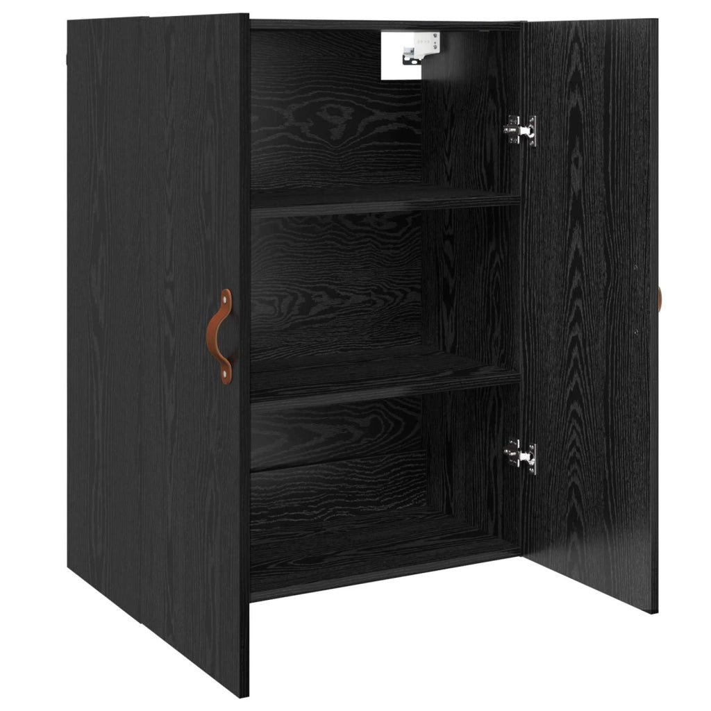 Armadietto a muro Rovere Nero 69,5 x 34 x 90 cm 879509