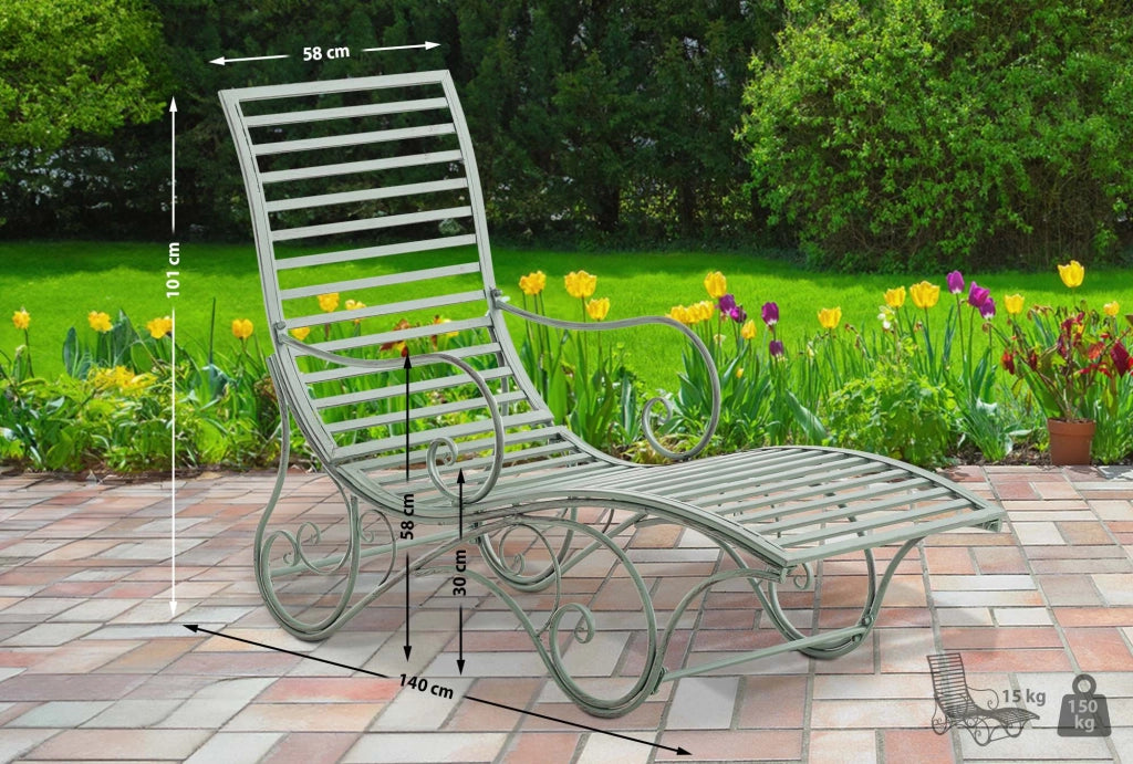 Lettino da giardino Amiens 6