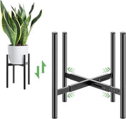 Supporto Flessibile per Piante - Sostegno per Piante Facile da Utilizzare - 1 pezzo - Nero - Metallo