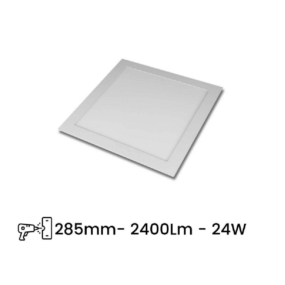 Trade Shop - Pannello Led Slim 24w Incasso Quadrato Luce Bianco Caldo Freddo Naturale P285aq -