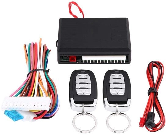Sistema di accesso senza chiave con telecomando - Blocco sicurezza per porta - Blocco centrale - Retrofit - Universale - Incluso set di telecomando - Blocco automatico