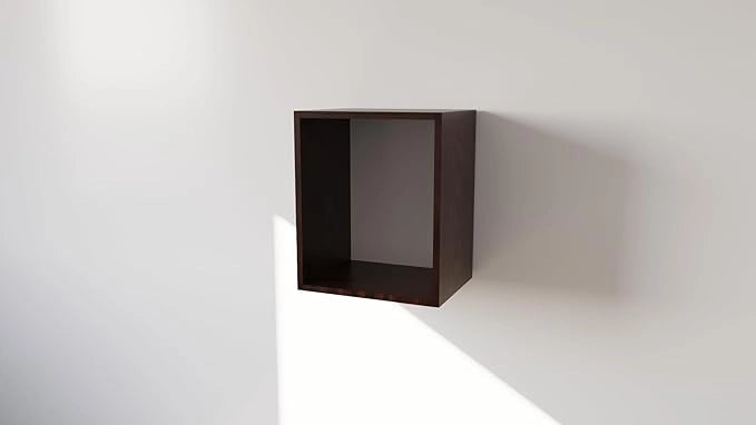 Pensile Cucina  in Legno Nobilitato Wengè Mobile Alto con 1 Anta, Pensile Componibile Moderno Made in Italy (H48XL40XP33cm)