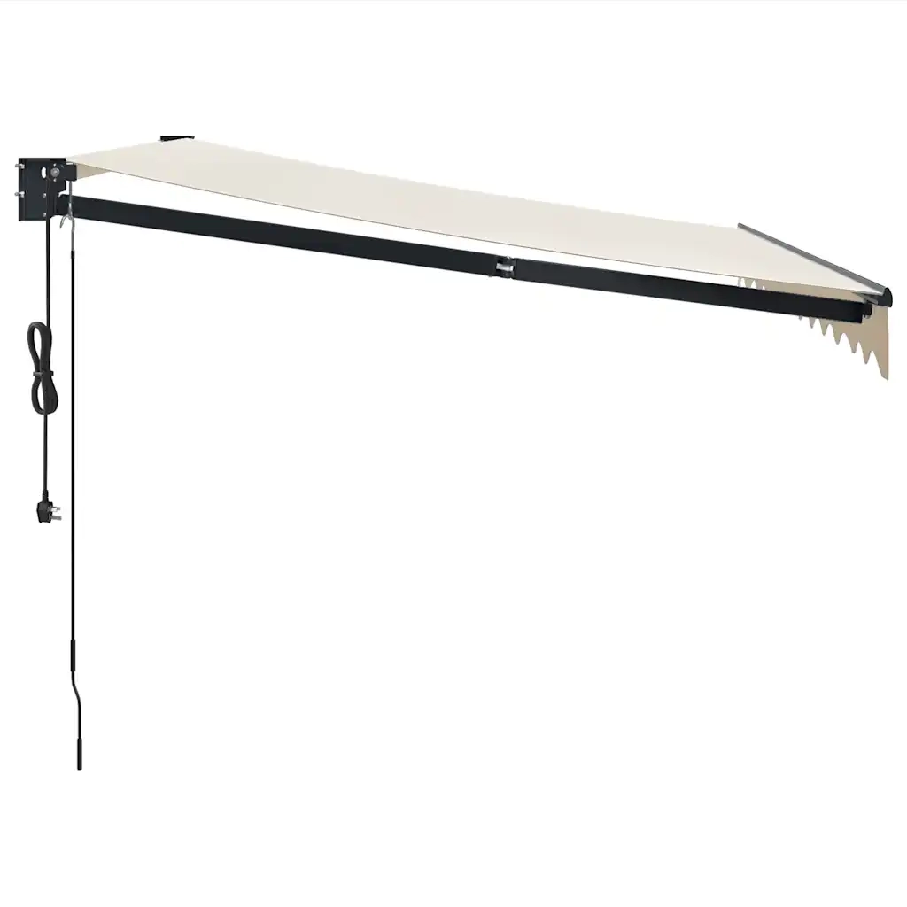 Tenda retrattile Crema con Struttura Antracite 3,5 x 2,5 m 3154502