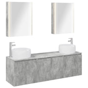 Set di Armadi da Bagno 5 pcs Grigio Cemento 3406530