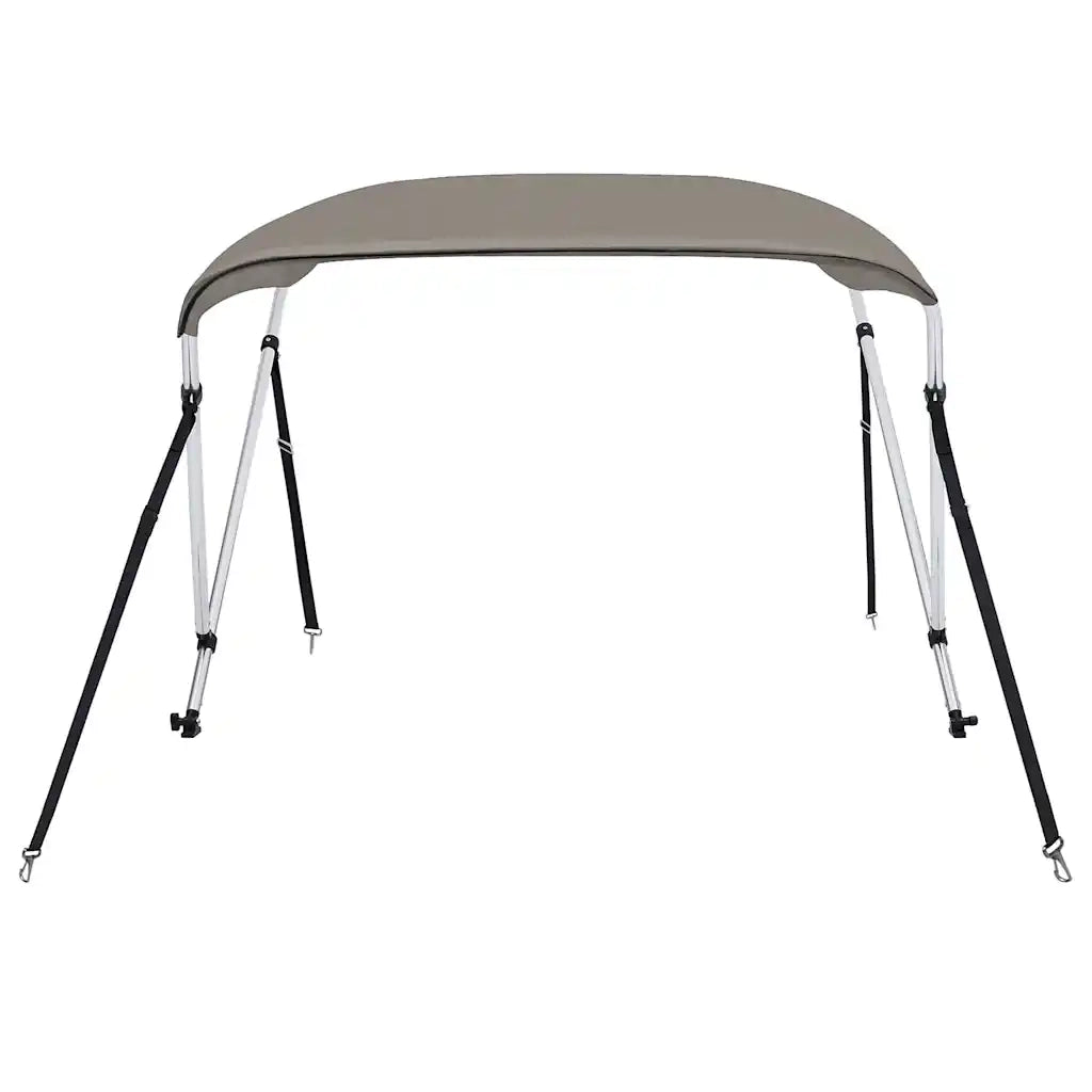 Bimini di Prua con Tendalino 2 Archi Grigio 150x120x110 cm