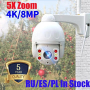 Camera esterna Wi-Fi - 8MP 4K Camera esterna Wi-Fi con zoom 5X
