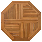 Piano per Tavolo | Superficie Tavolo | Piano Scrivania 80x80x2,5 cm Ottagonale Legno Massello di Teak