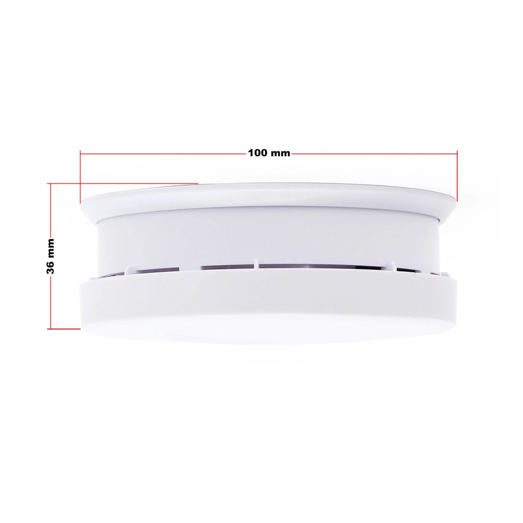Rilevatore di fumo fotoelettrico con batteria 9V, 80 pz, Allarme Incendio 85dB, senza filo, DIN EN 14604