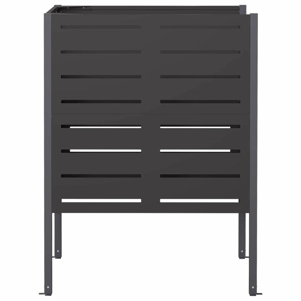Schermo per bidone della spazzatura 85 x 85 x 113 cm Acciaio 8013426