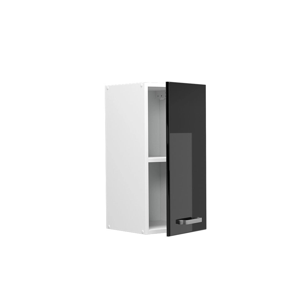 Vicco Pensile da cucina Nero lucido 30 cm