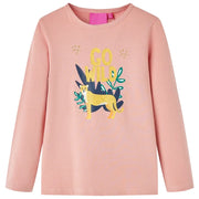 Maglietta per Bambini a Maniche Lunghe Rosa Chiaro 128cod mxl 132052