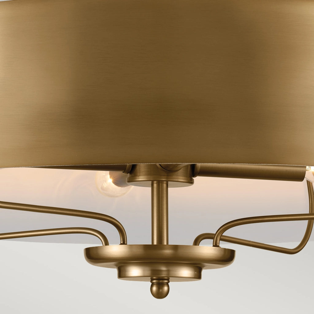 Lampada a sospensione Luella Kichler ottone Ø56 4xE14