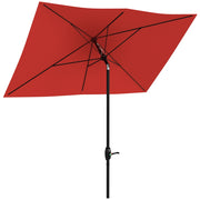 Tendalino rettangolare inclinabile 2x3 m ¨C zephmum ¨C rosso, poliestere, alta densit¨¤ 180 g/m2
