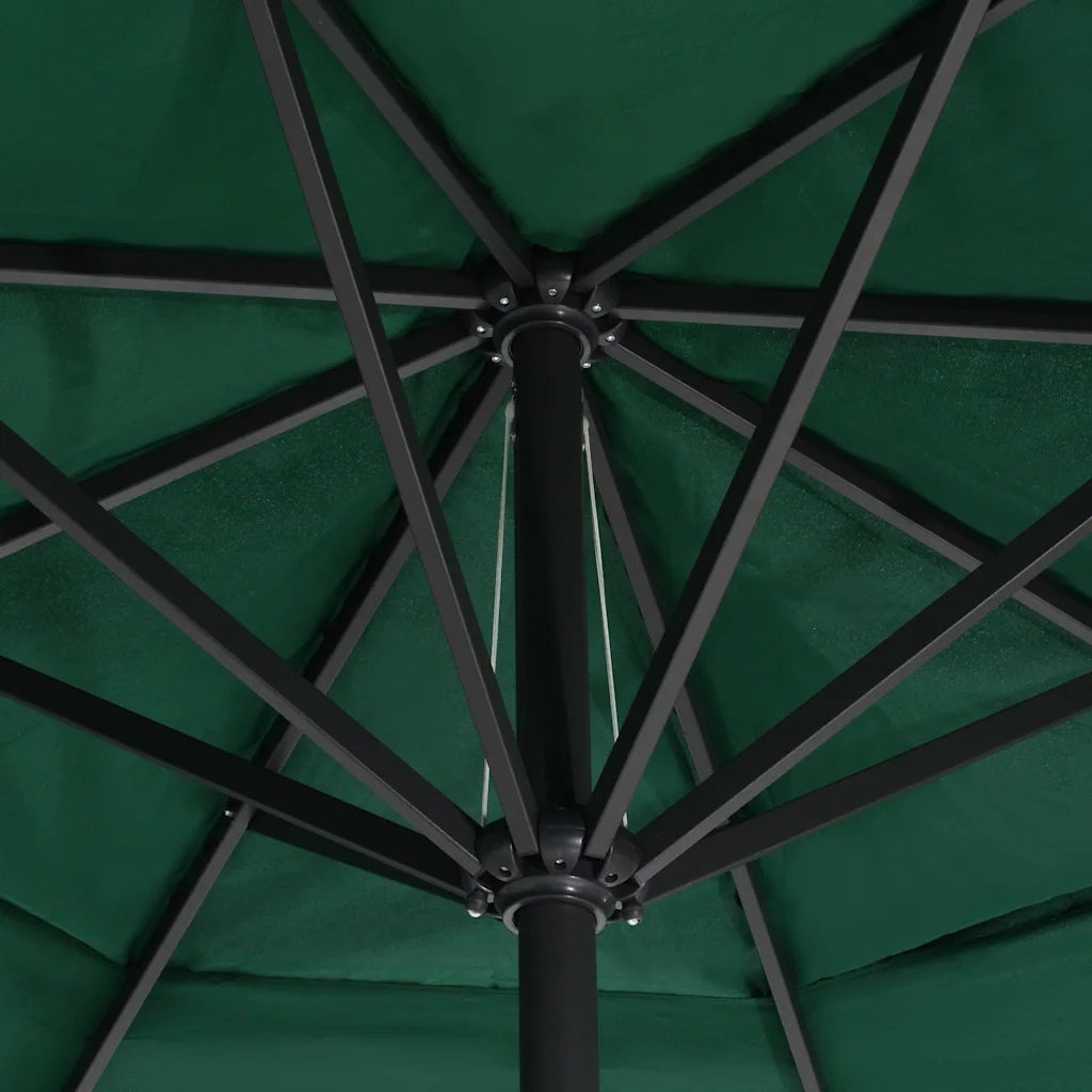 Ombrellone da Esterni con Palo in Alluminio 600 cm Verde  cod mxl 47876