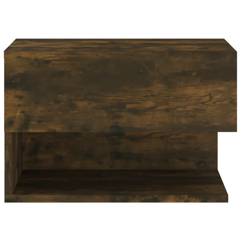 Comodini a Muro 2 pz Rovere Fumo 816947