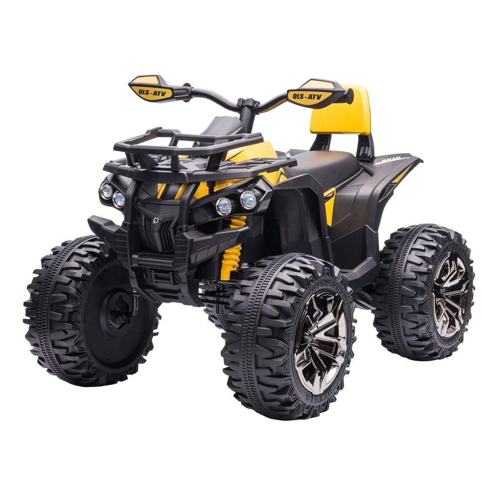 Auto elettrica per bambini Quad Buggy 12V ¨C zephmum ¨C Giallo Nero metallo PP