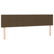 Testiera | Testata Marrone Scuro 200x5x78/88 cm in Tessuto