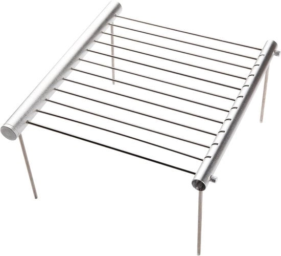 Griglia da Carbone da Campeggio e Pic-Nic - Acciaio Inox Verniciato, Montaggio Facile, Ideale per BBQ Outdoor