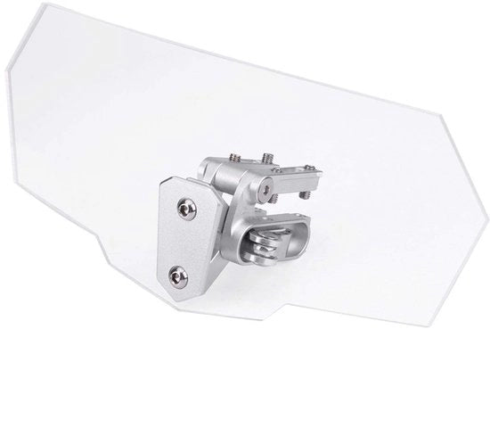 Accessori per motocicletta - Parabrezza regolabile - Schermo ABS universale - Dimensioni 270 x 120 x 44 mm - Peso 357 g - Adatto per la maggior parte delle motociclette