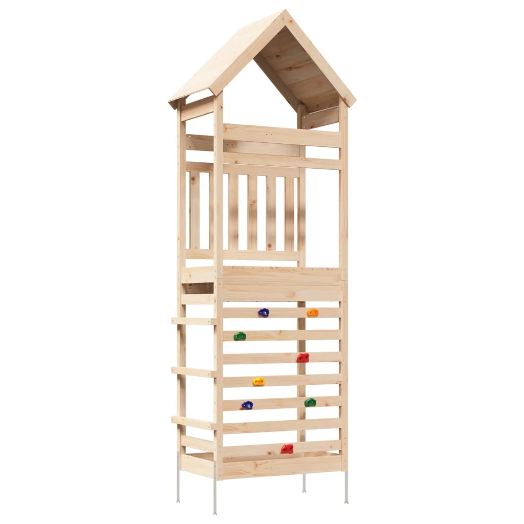 Torre da Gioco per Esterni Naturale Legno di pino massiccio 826532
