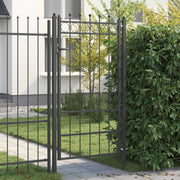 Cancello per recinzione HORST 100 x 175 cm Metallo Nero 42034062