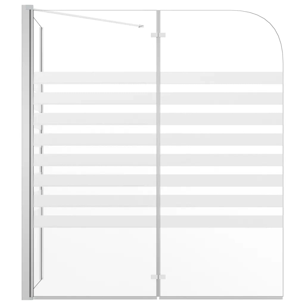 Cabina da Bagno 120x68x130 cm in Vetro Temperato a Righe 146226