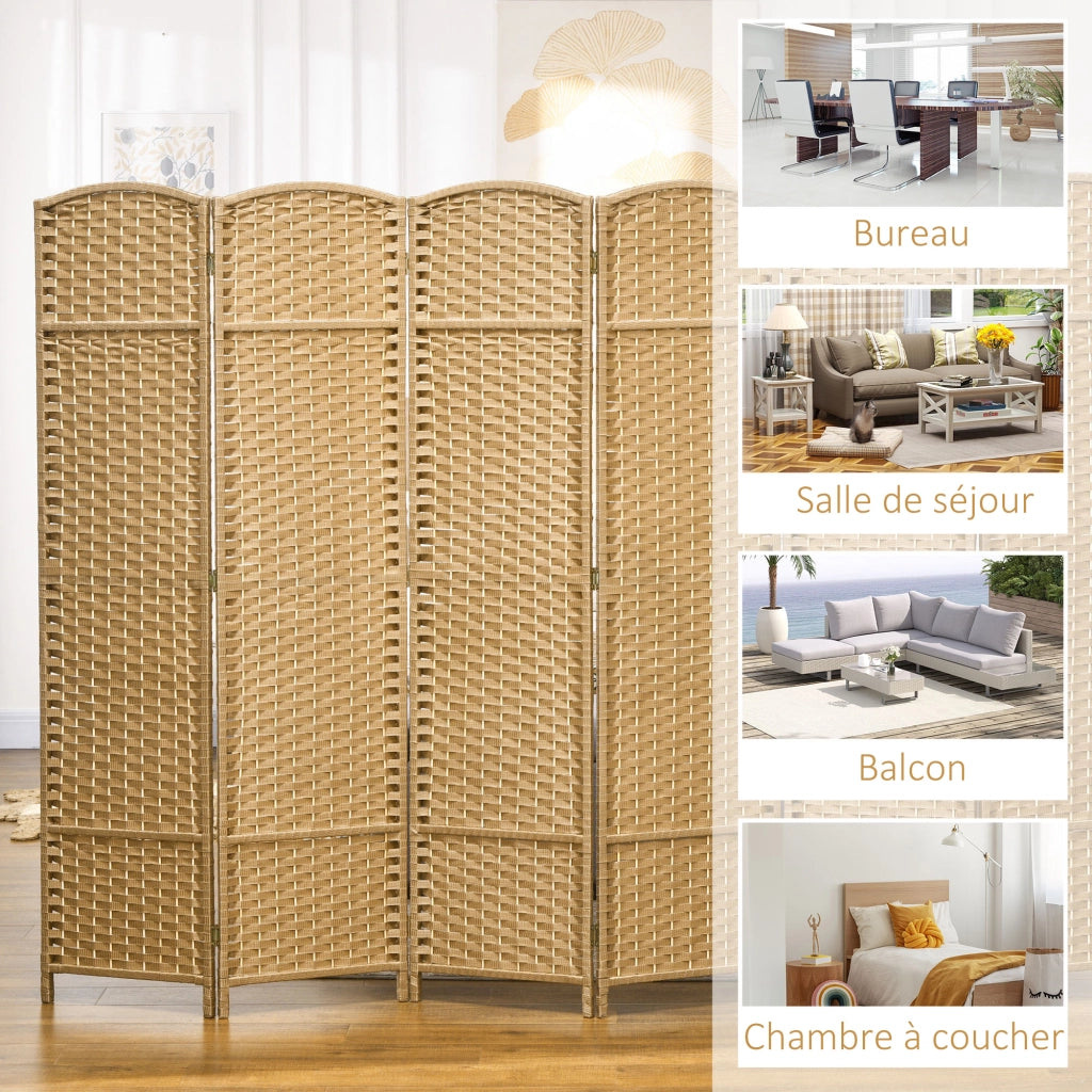 Libreria divisorio in legno ¨C Zephmum ¨C Naturale 240x170 cm