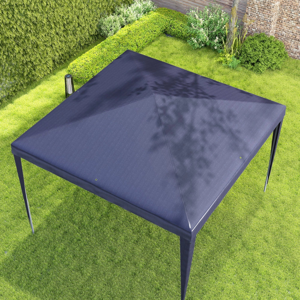 Gazebo da Giardino Pieghevole 3x3 m con Copertura Anti UV ¨C Zephmum ¨C Blu