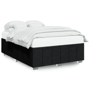 Letto matrimoniale | Letto per adulti | Giroletto senza Materasso Nero 140x190 cm in Tessuto