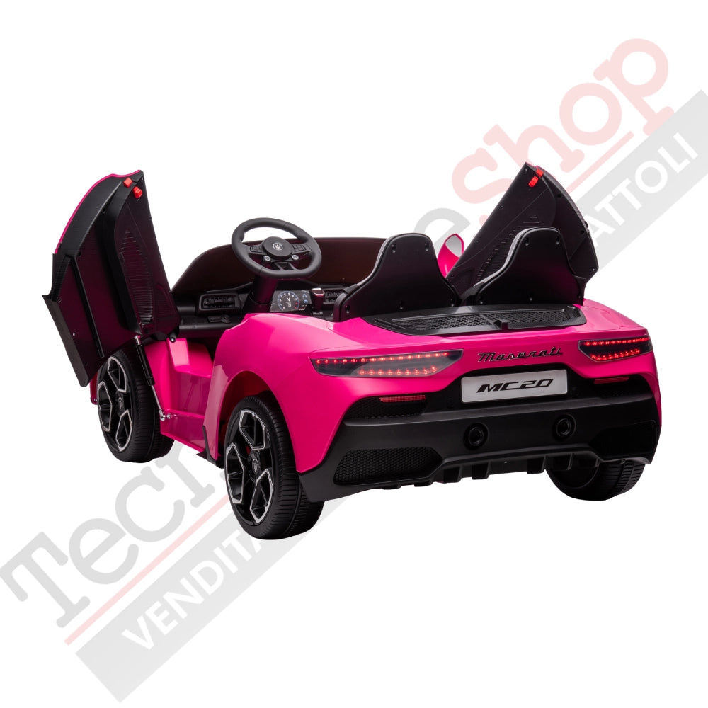Tecnobike Shop - Auto Elettrica Per Bambini Maserati MC20 Full Optional 12V-Rosa