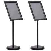 Supporti per poster 2 pcs Nero 45 x 32,7 x 108 cm Alluminio 3385631