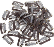 Haarclips U-forma - Resistente e facile da usare - Color nero scuro - Ideali per estensioni di capelli e parrucche - Adatto per donne - 5...
