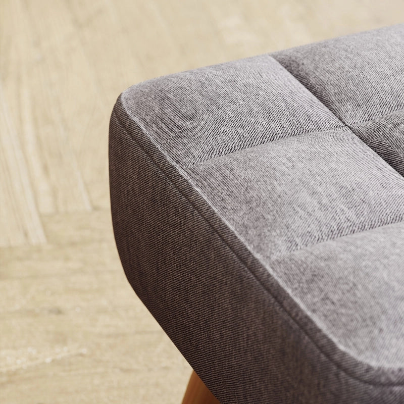 SGABELLO poggiapiedi 27x27x26 cm Grigio in poliestere