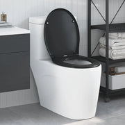 Sedile del WC Nero 47 x 37 x 4 cm Duroplast 42002348