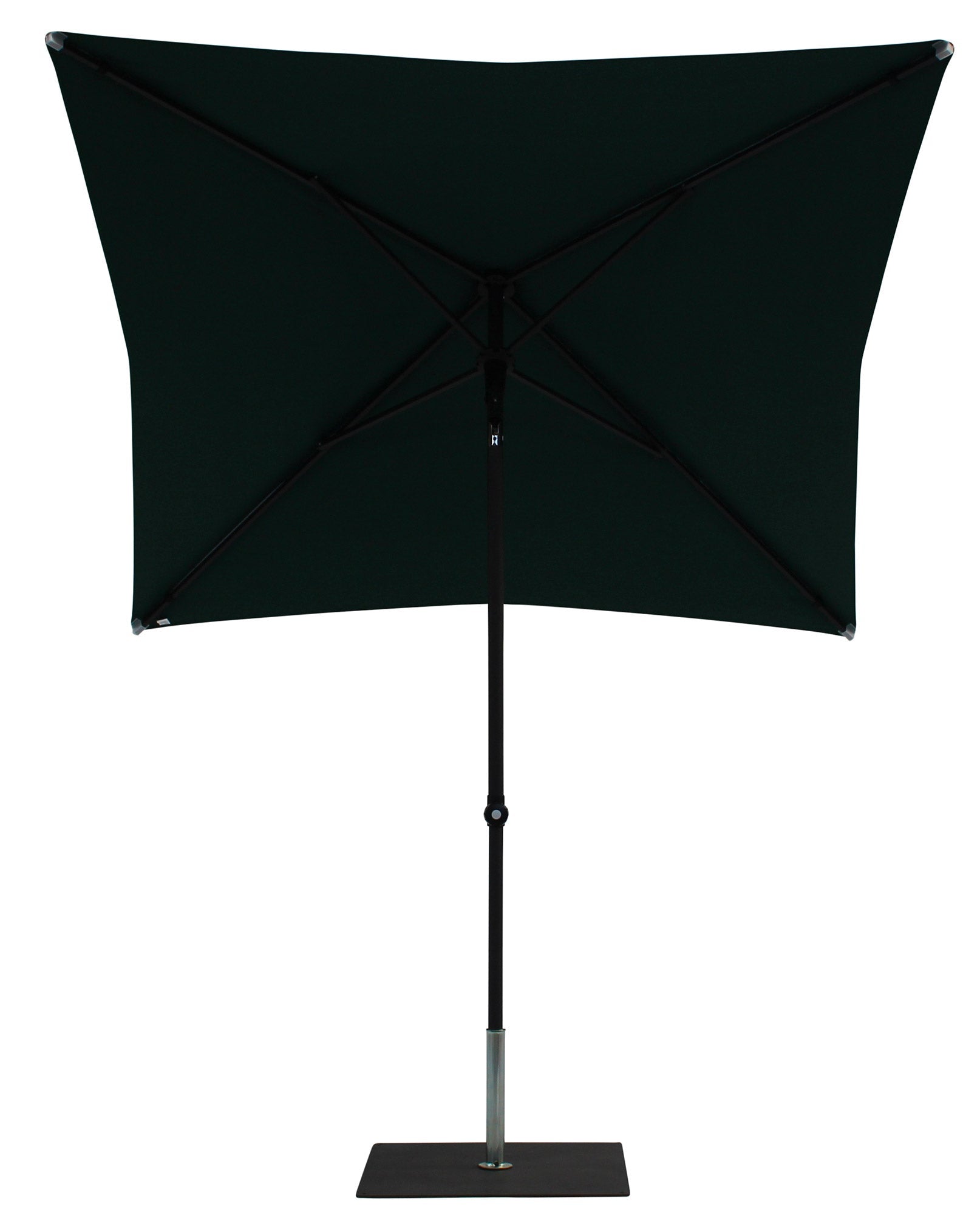 Ombrellone da Giardino 2x2 m Palo Ø38 mm in Alluminio Tessuto Poliestere Trend Verde