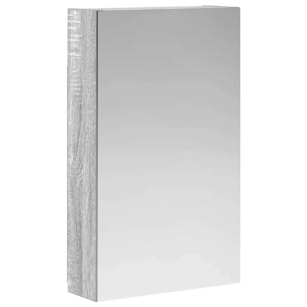 Mobiletto per specchio da bagno Grigio Sonoma 30 x 10,5 x 50 cm 889012