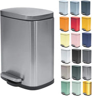 Recipiente di Rifiuto in Acciaio Inossidabile – Elegante Pronto Riciclo per Bagno e Cucina con Pedale per Piedi