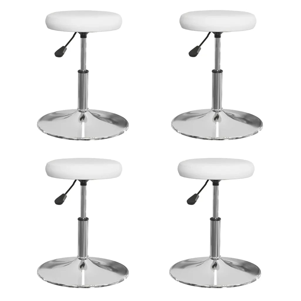 Sedie da Pranzo 4 pz Bianche in Similpelle cod mxl 30699