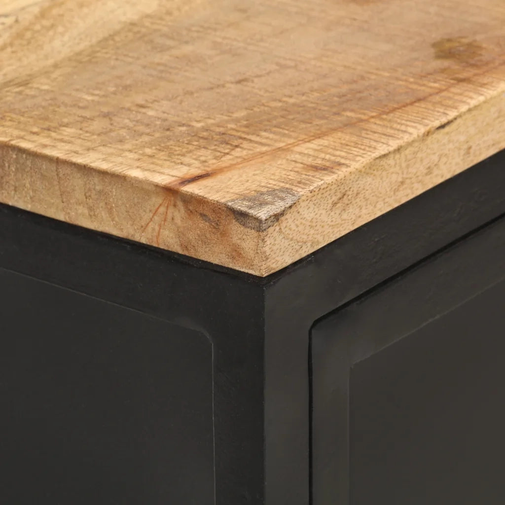 Credenza 60x35x78 cm in Legno Massello di Mango Grezzo 323139