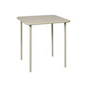 Tavolo da giardino in metallo 2 posti, 70cm, beige