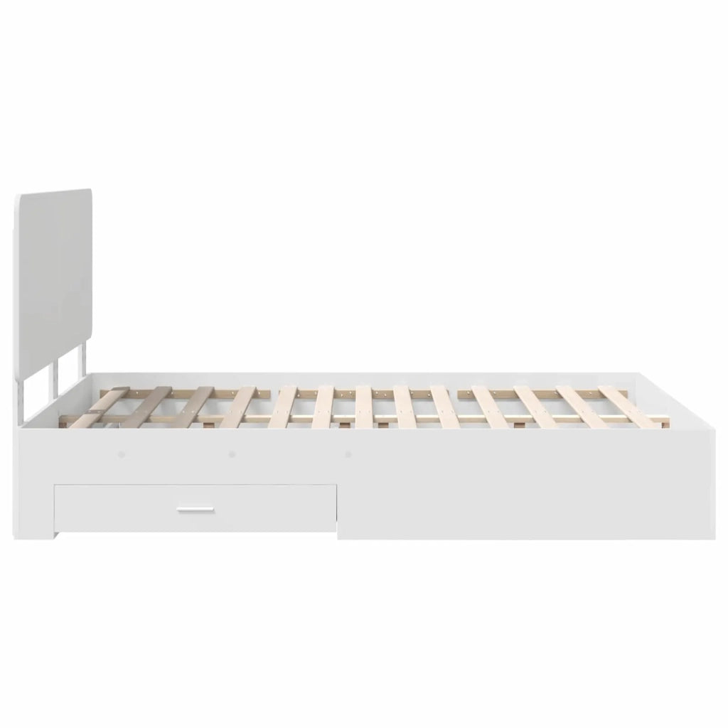 Struttura del letto Bianco 140 x 190 cm Legno multistrato 3412783