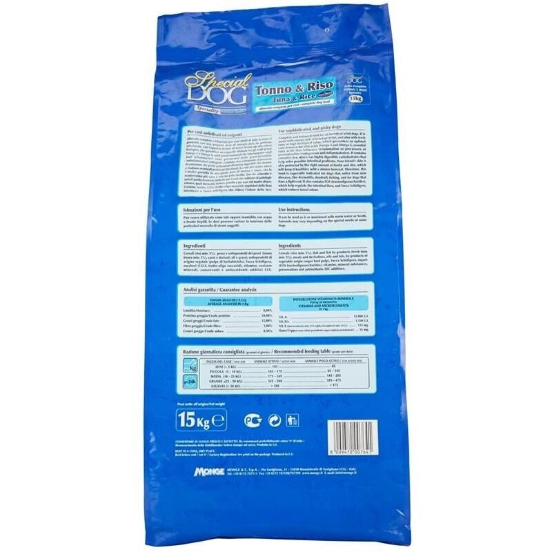 SPECIAL DOG CROCCHETTE CON TONNO E RISO PREMIUM FORMATO DA 15 KG
